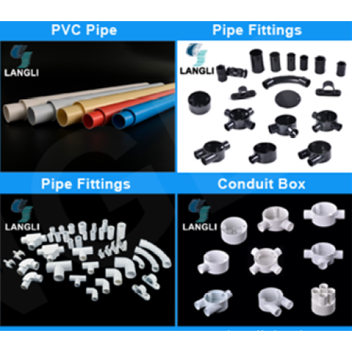 Customized Factory Supply All Types Electrial fitting pvc